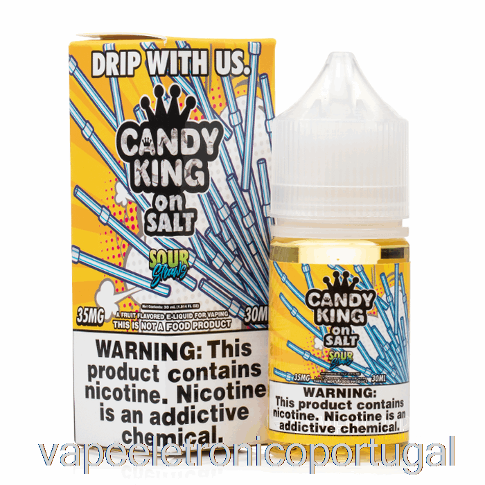 Vape Eletronico Canudos Azedos - Candy King On Salt - 30ml 35mg